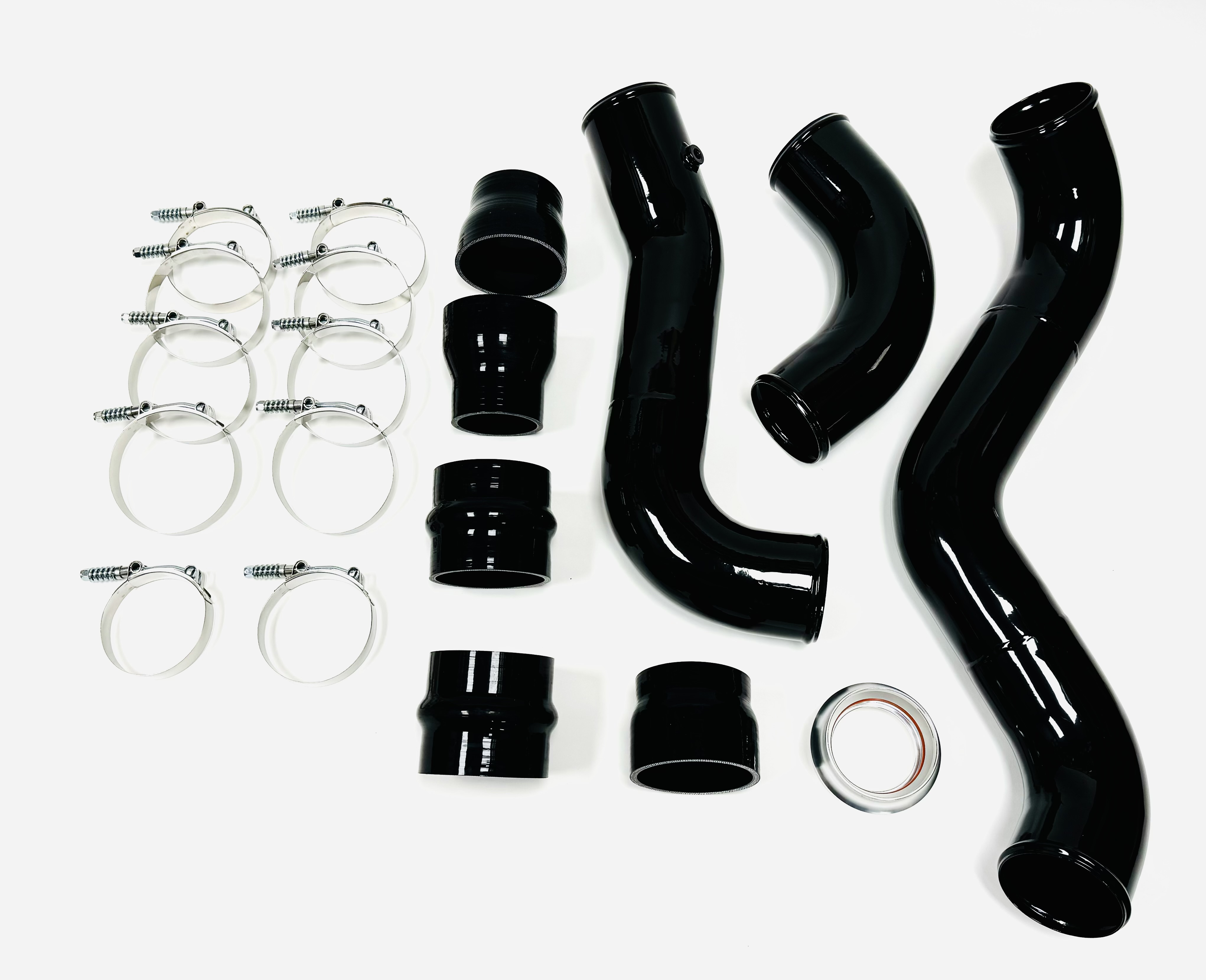 17-19 GM 6.6 6.6L L5P Duramax Diesel Gloss Black Intercooler Pipe Kit Questions & Answers